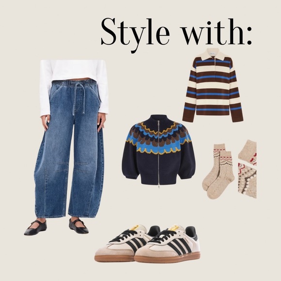 GAP Tan Wide Leg Jeans - Picture 5 of 5